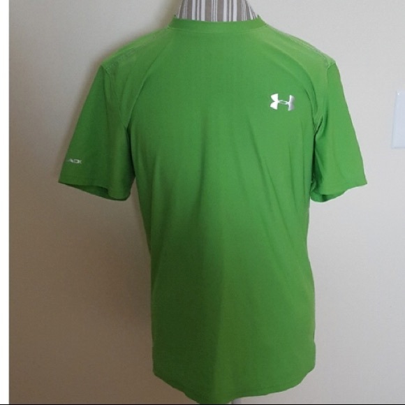 lime green under armour shirt